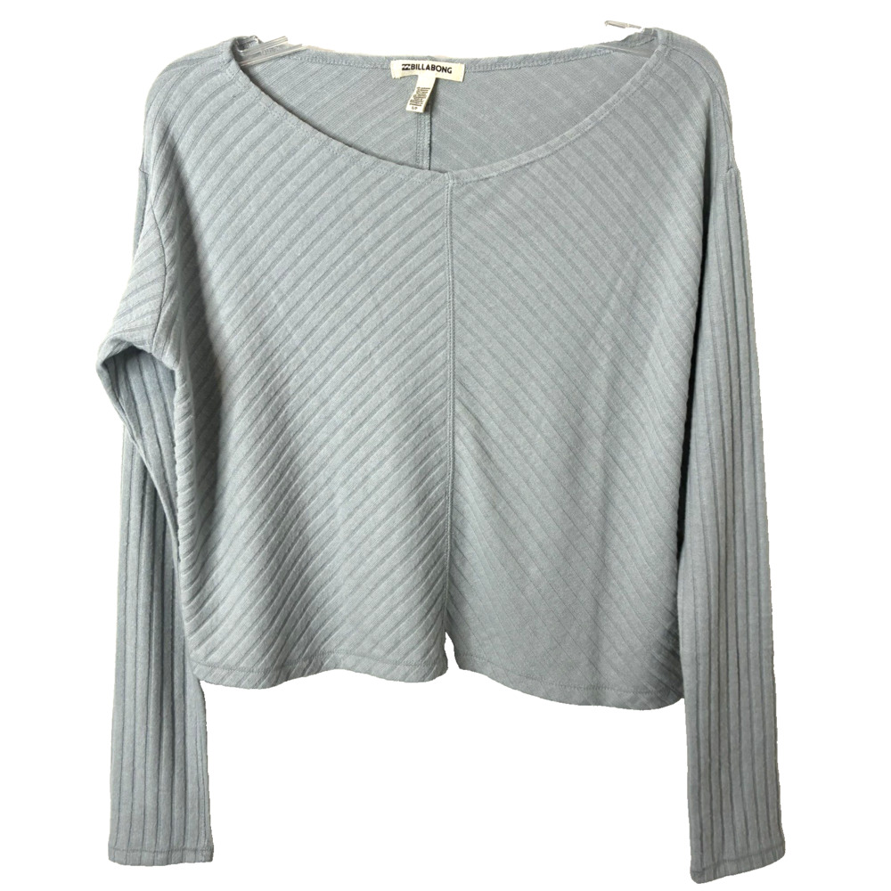Billabong NWT Women's First Glance Ribbed Knit Long Sleeve Top Size Small